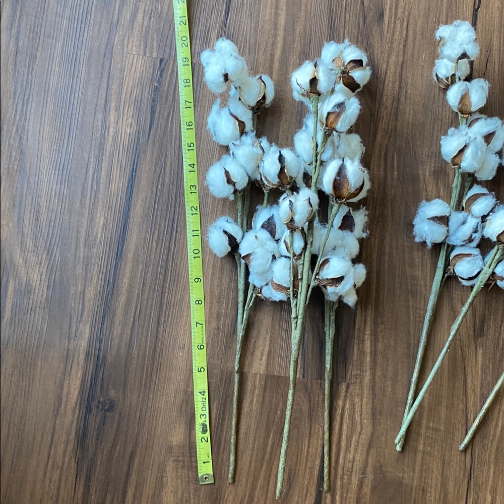 Rustic Cotton Stem Bundle - White Cotton Floral Accents - Picture 5 of 6